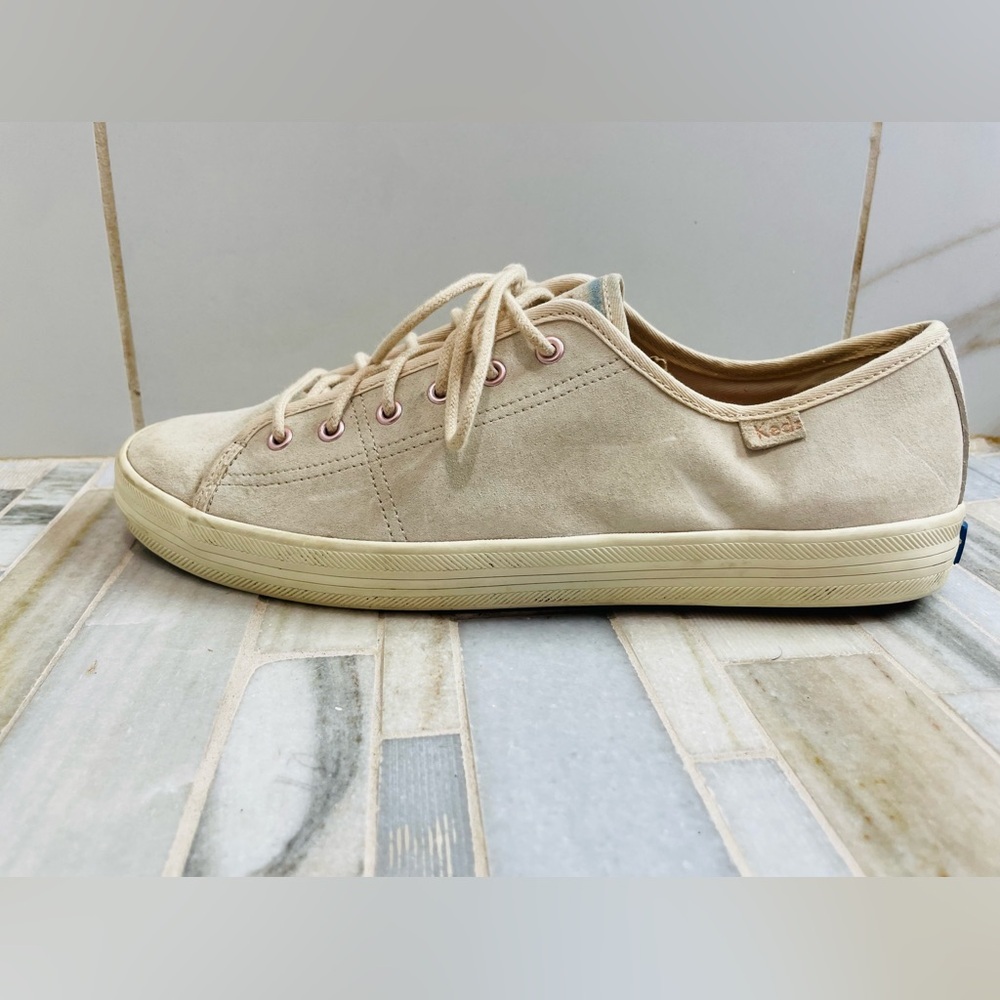 Keds Kickstart Womens 8.5 shoes beige taupe Suede Lace Up Athleisure Sneakers - Picture 14 of 14